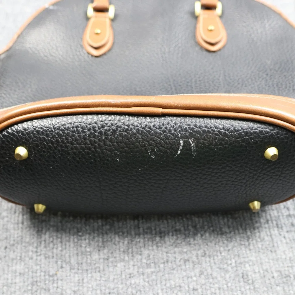 Austin Designs Pebbled Dome Satchel‎ Crossbody Shoulder Bag Womens Black Brown